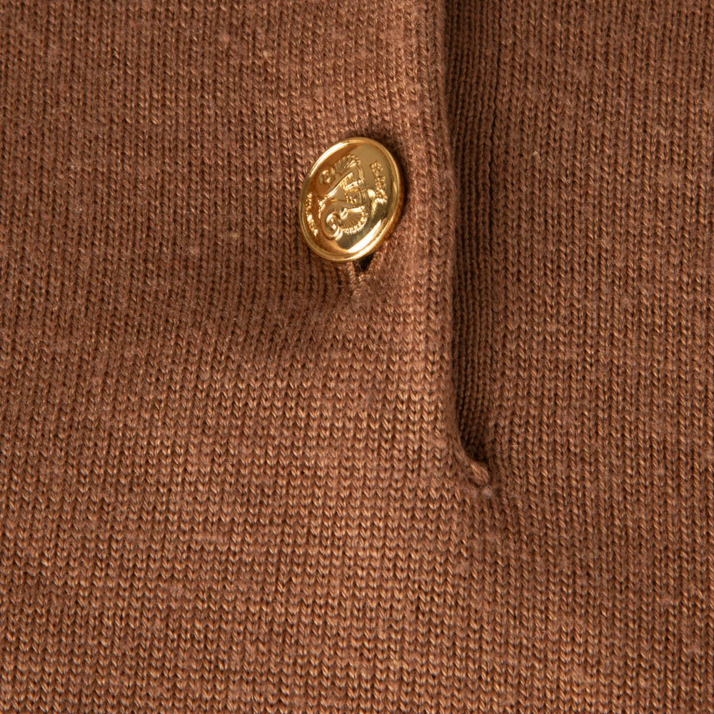 Blazé Milano Brown Wool Long Sleeve Top