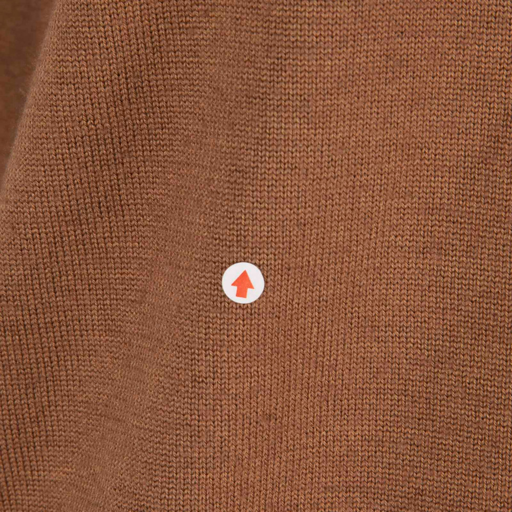 Blazé Milano Brown Wool Long Sleeve Top