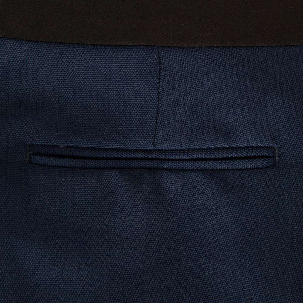 Céline Blue Wool Slim Trousers