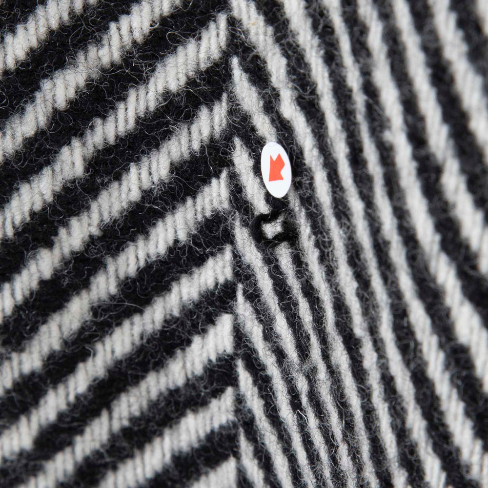 Blazé Milano Black & White Wool Herringbone Blazer