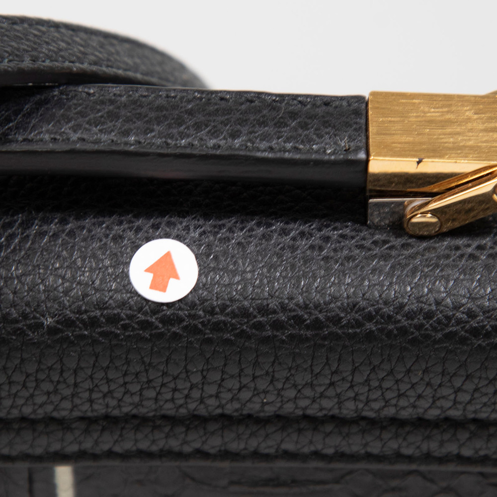 Balenciaga Black Snake Leather Le Dix Bag