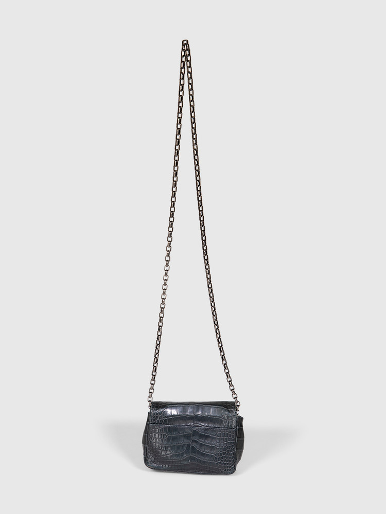 Tess Van Ghert Green Alligator Leather Bag