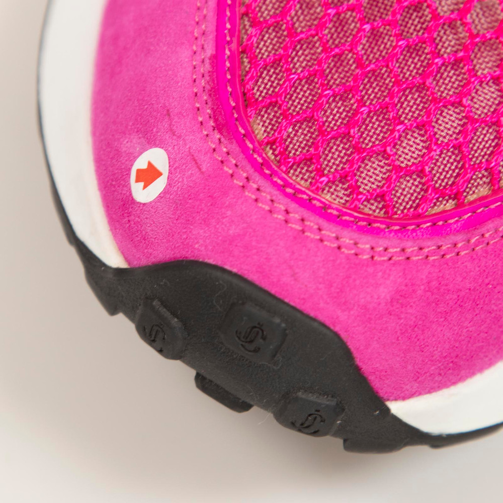 Jimmy Choo Pink Suede & Mesh Memphis Trainers