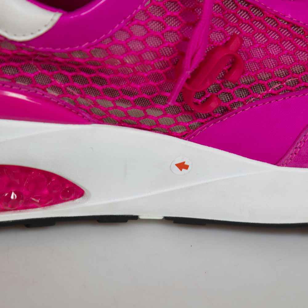 Jimmy Choo Pink Suede & Mesh Memphis Trainers