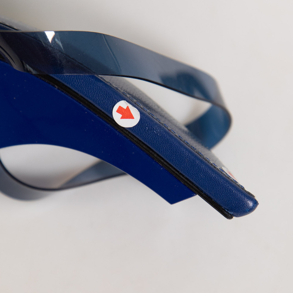 The Attico Blue PVC Ester 95 Pumps
