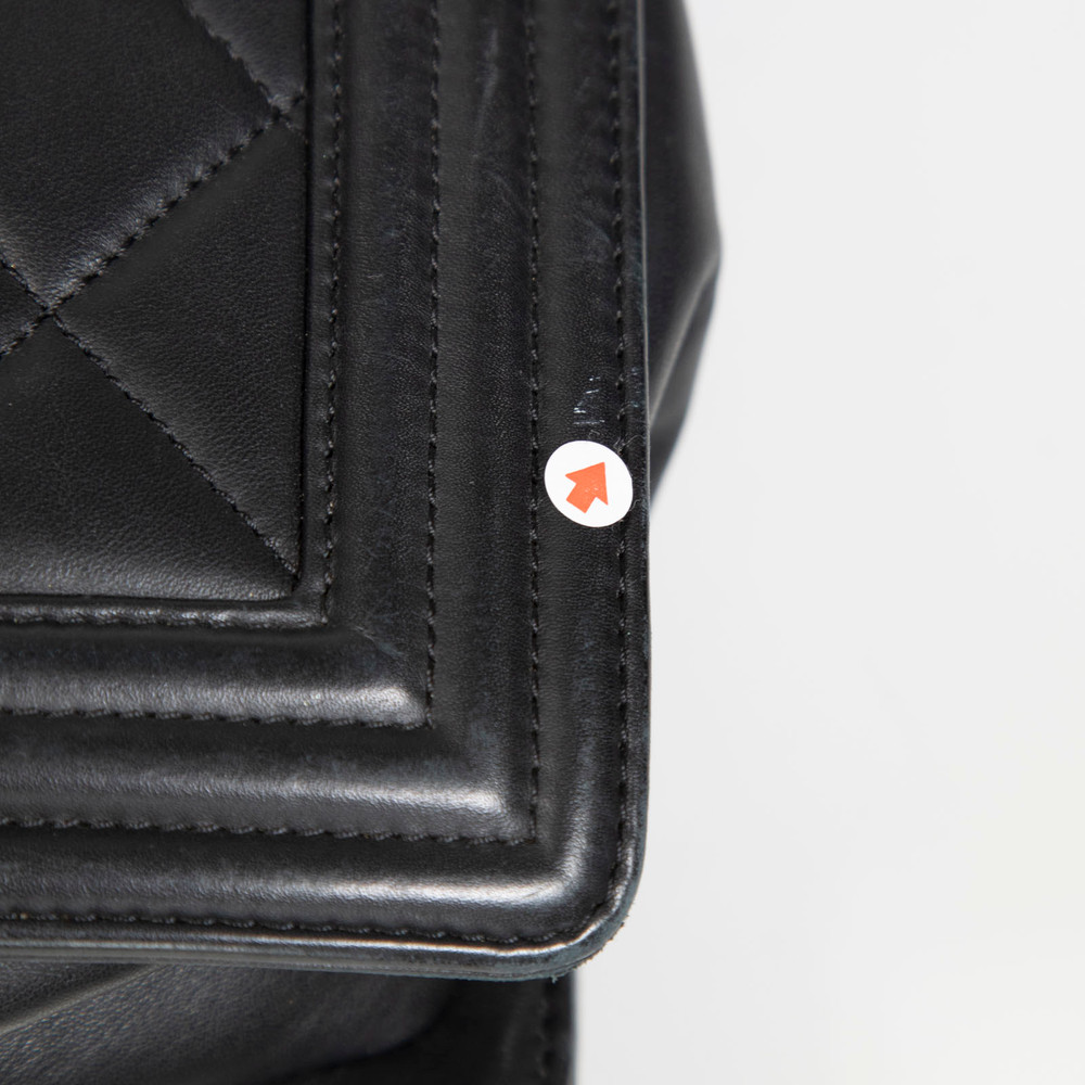 Chanel 2014 Black Leather Large Boy Bag