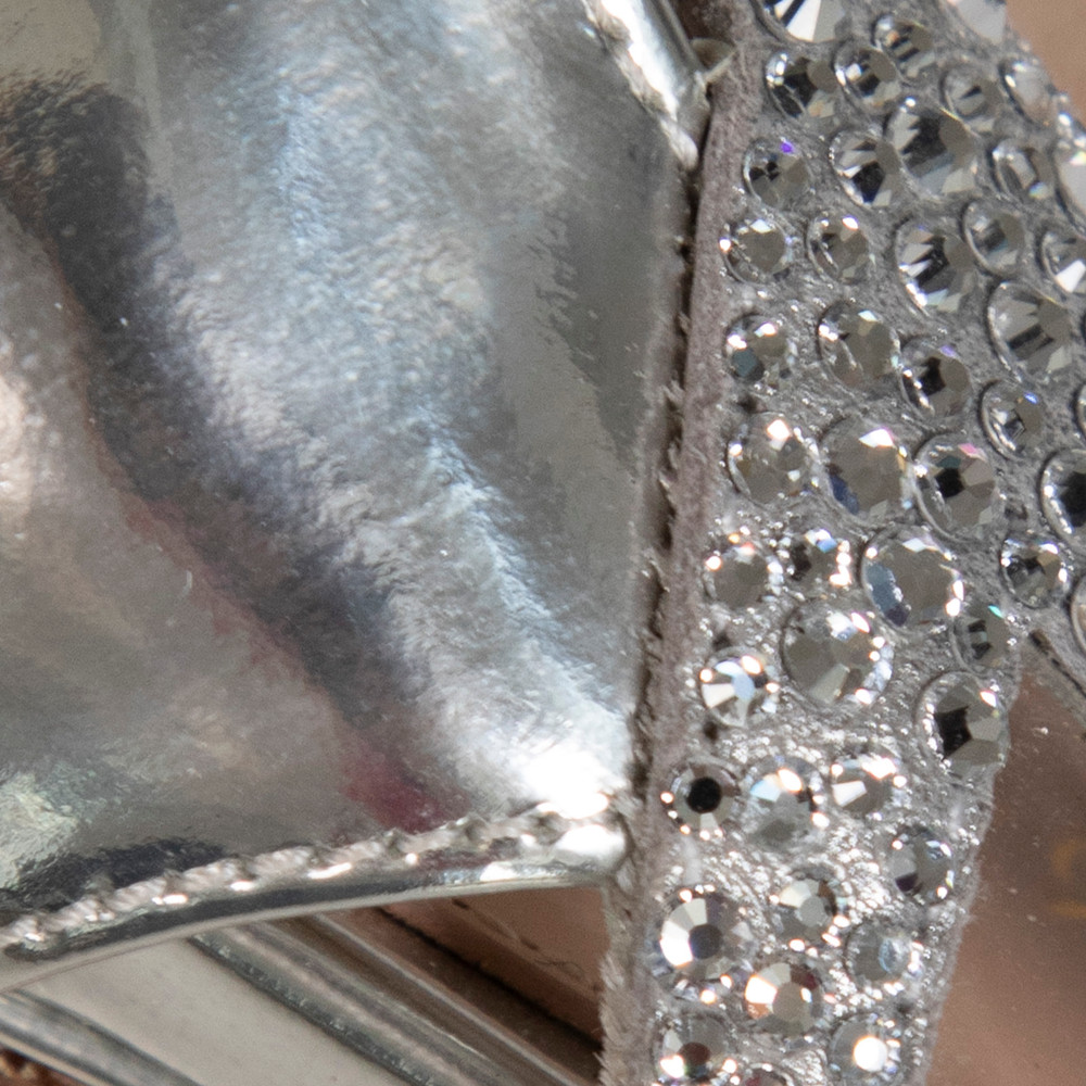 Gianvito Rossi Silver Crystal PVC Heels