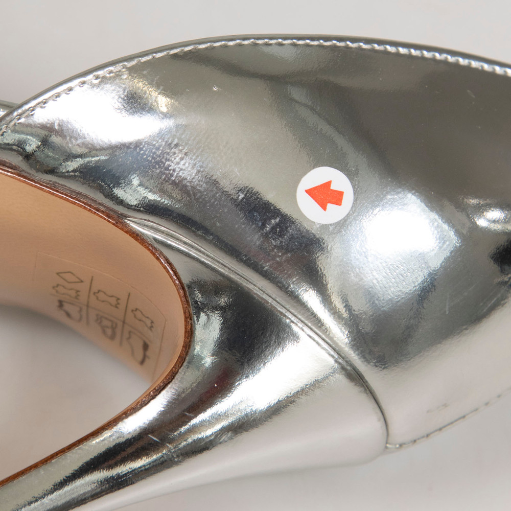 Gianvito Rossi Silver Crystal PVC Heels