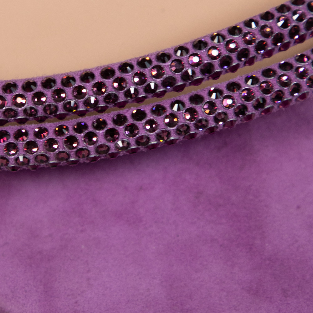 Gianvito Rossi Purple Suede Cannes Mules