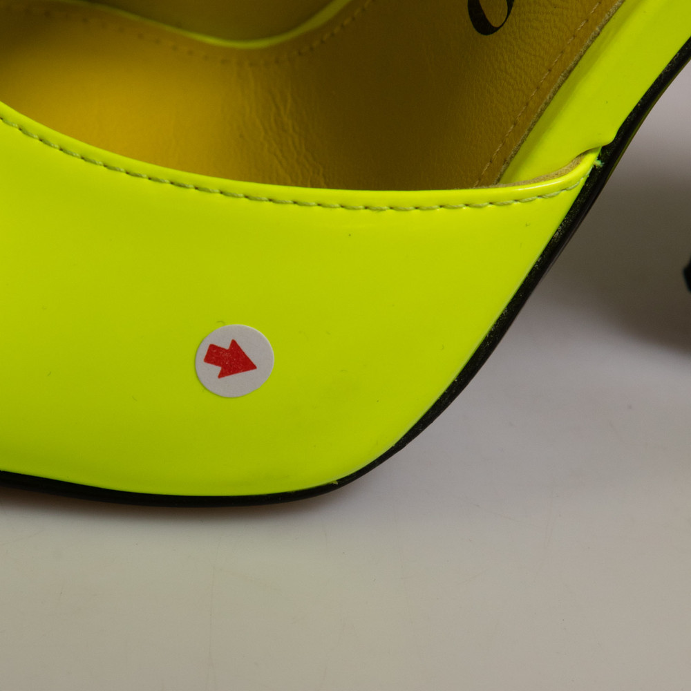 The Attico Neon Yellow Devon Mules