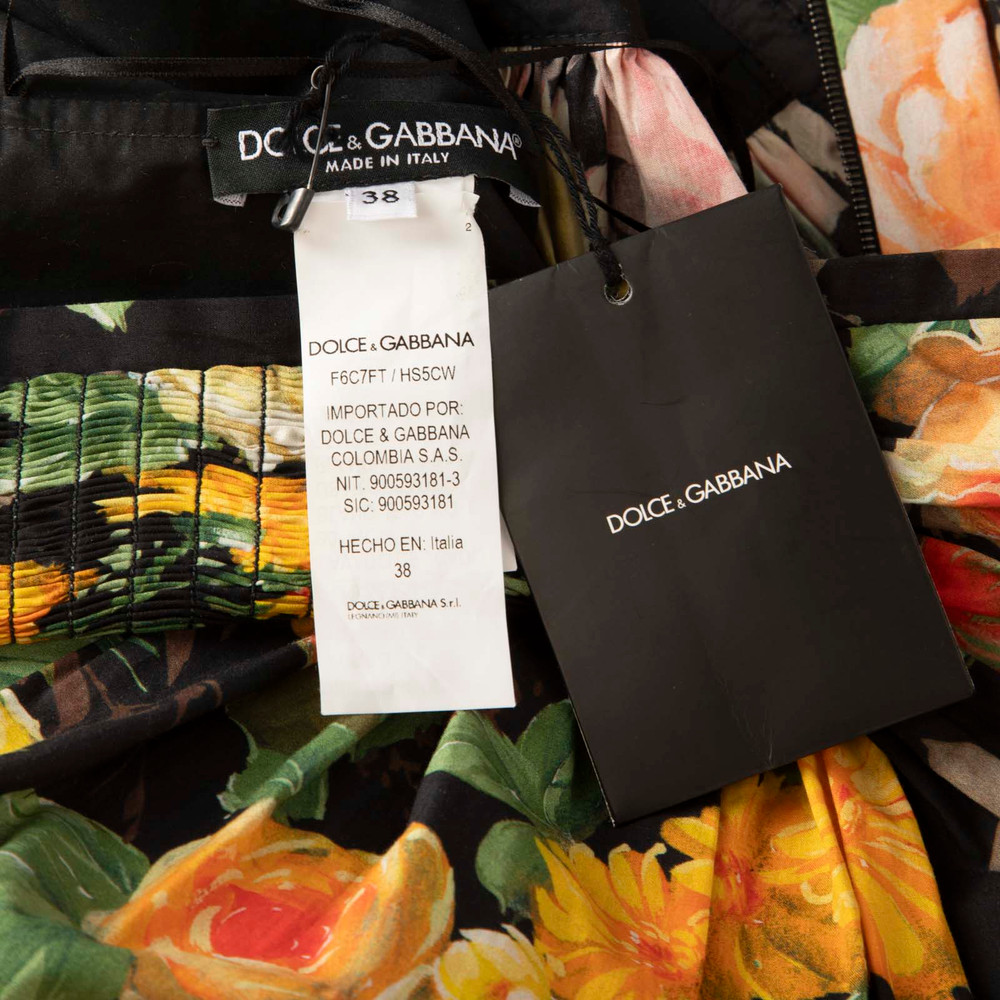 Dolce & Gabbana Floral Sleeveless Midi Dress