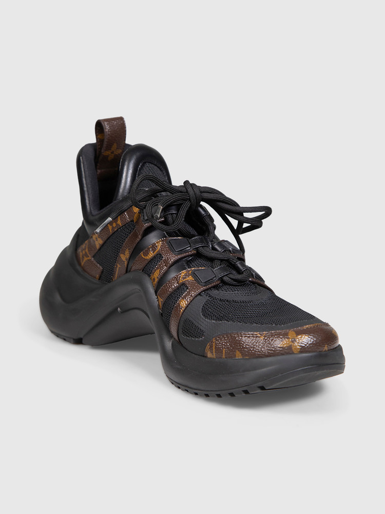 Louis Vuitton Brown & Black Archlight Monogram Trainers