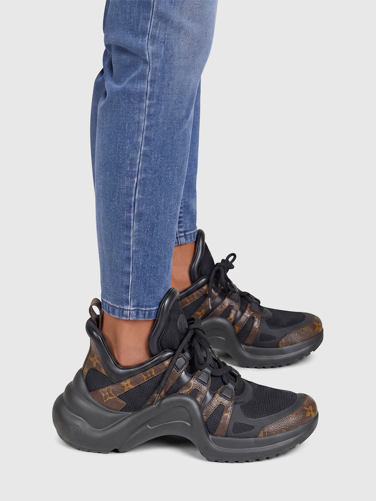 Louis Vuitton Brown & Black Archlight Monogram Trainers