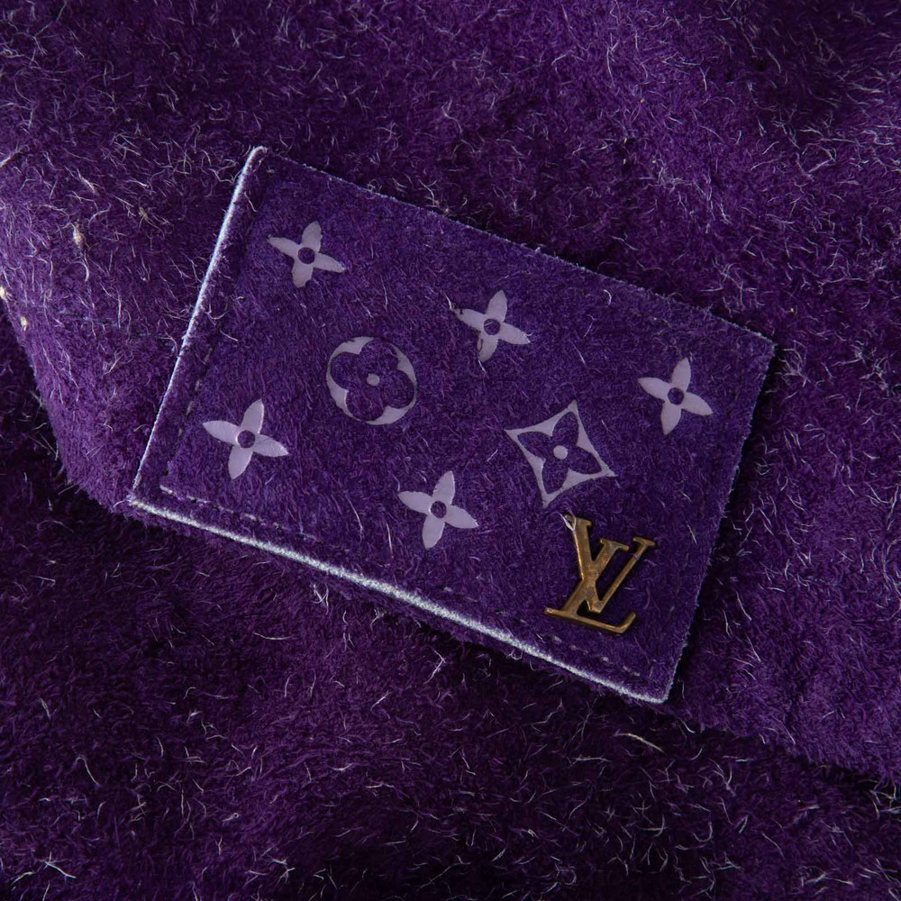 Louis Vuitton Purple Suede Workwear Monogram Jacket