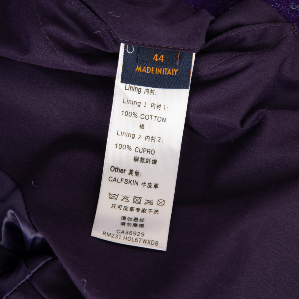 Louis Vuitton Purple Suede Workwear Monogram Jacket