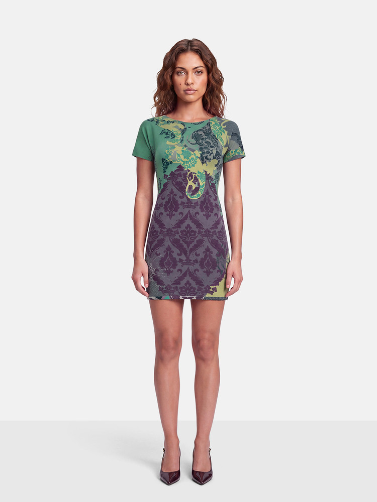 Etro Paisley Wool Mini Dress