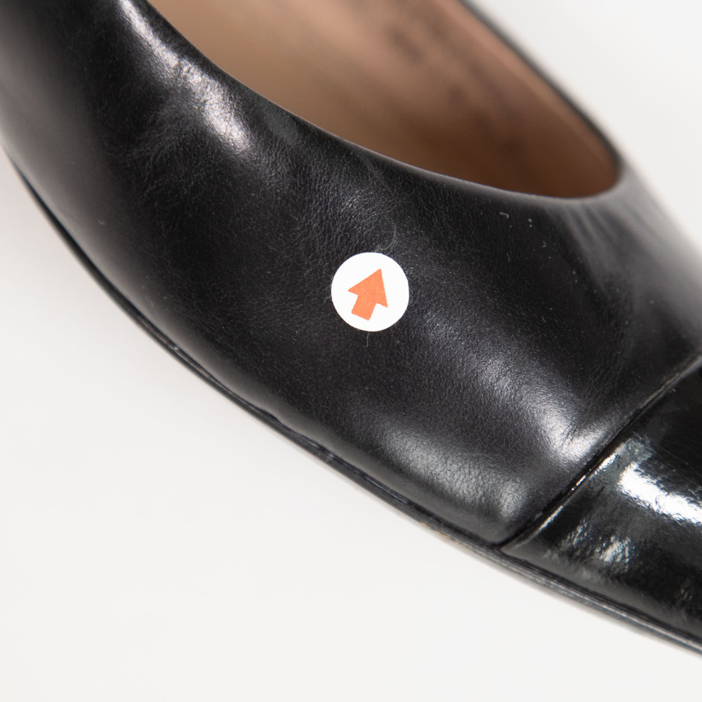 Tory Burch Black Leather Pointed Flats