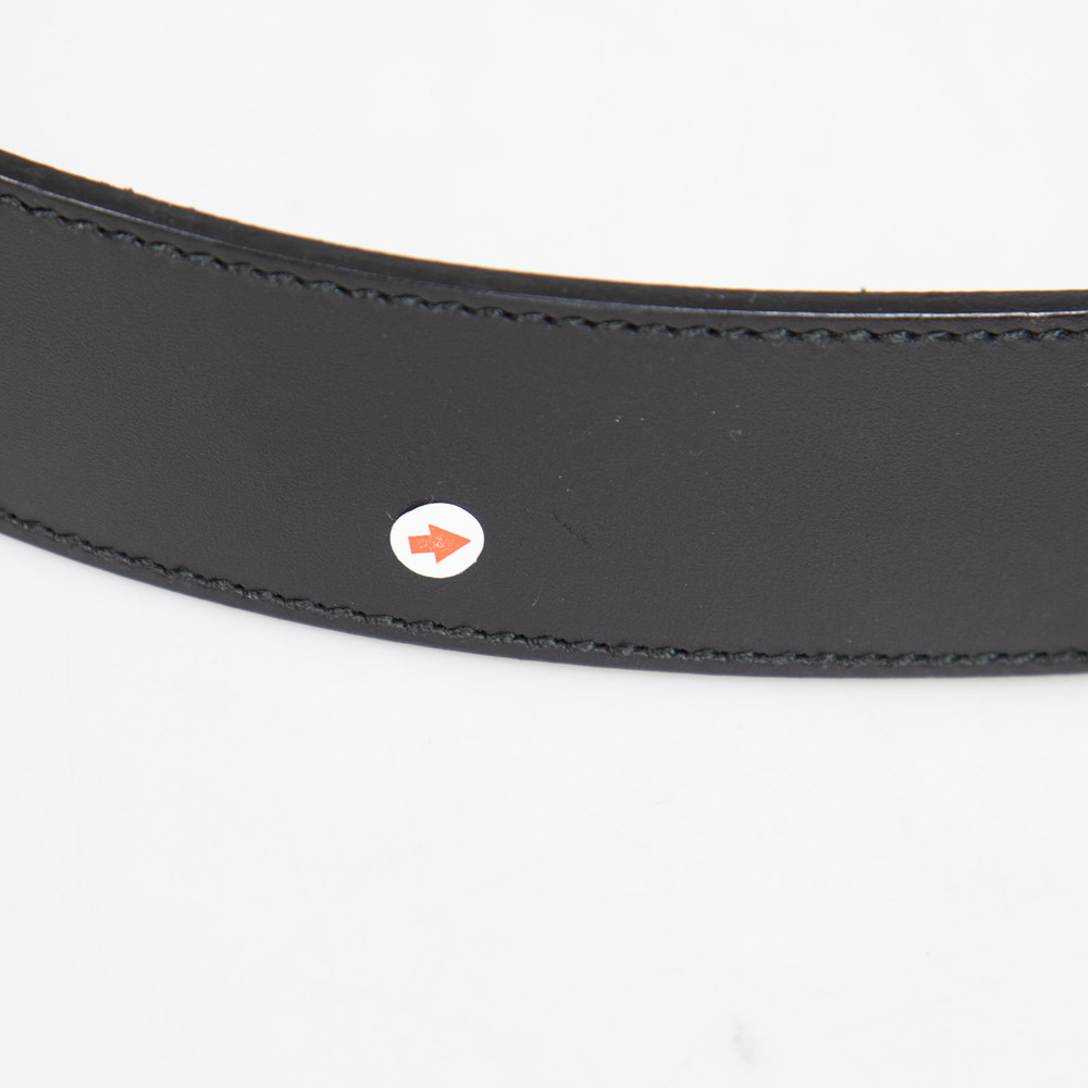 Gucci Black Logo Buckle Leather Belt