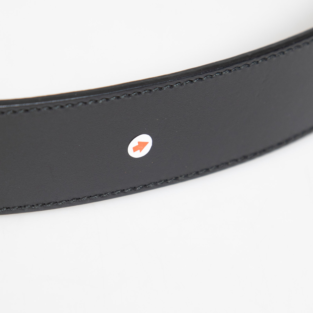 Gucci Black Logo Buckle Leather Belt