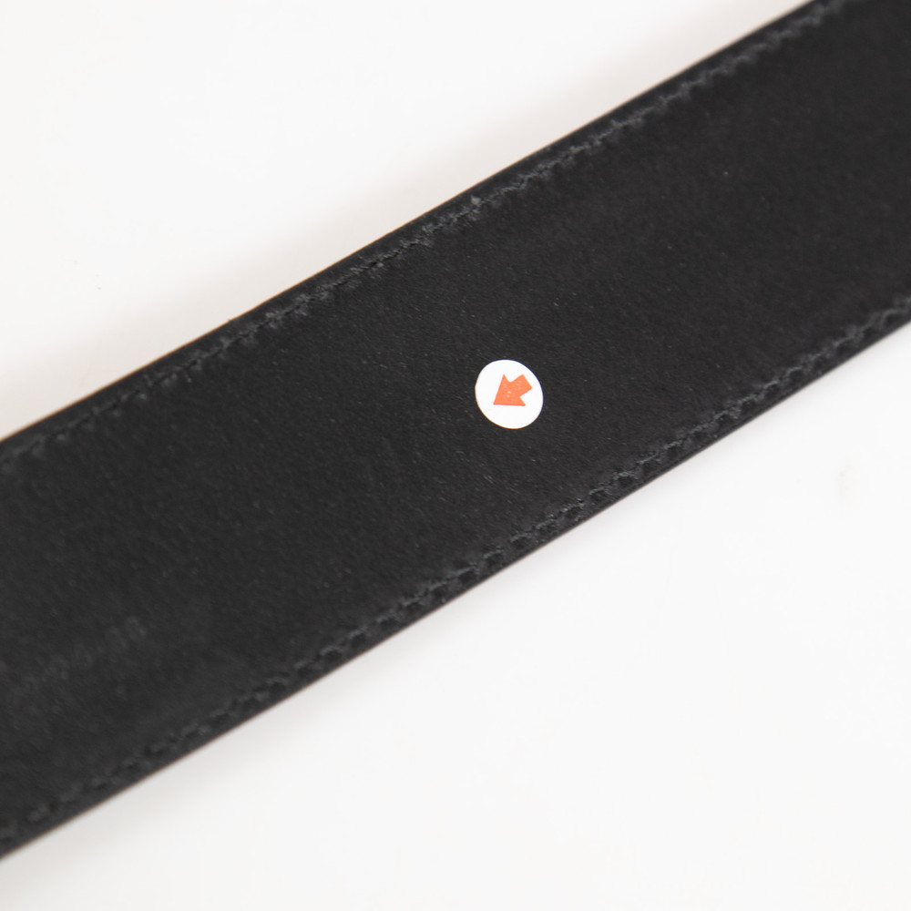 Gucci Black Logo Buckle Leather Belt