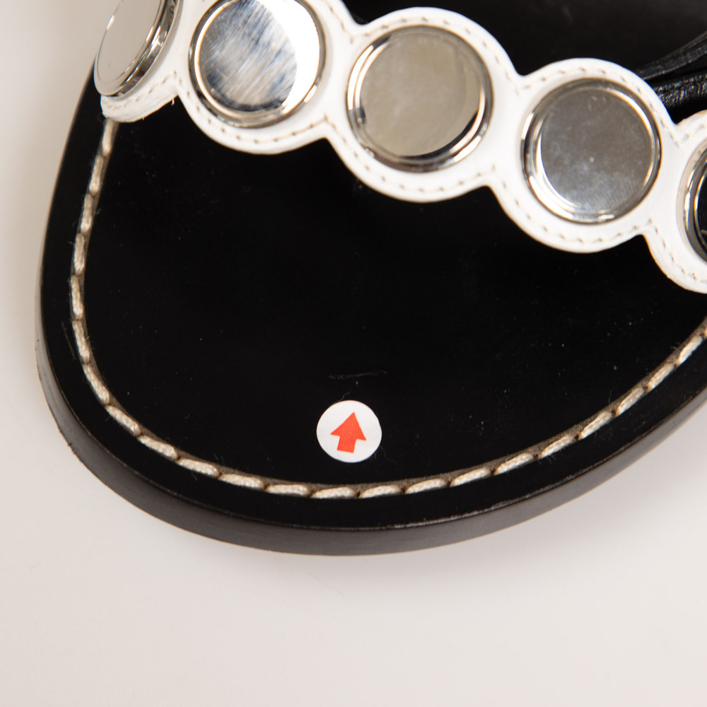 Louis Vuitton Black Mirror Embellished Sandals
