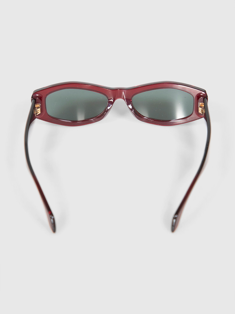 Versace Red Rectangle Sunglasses