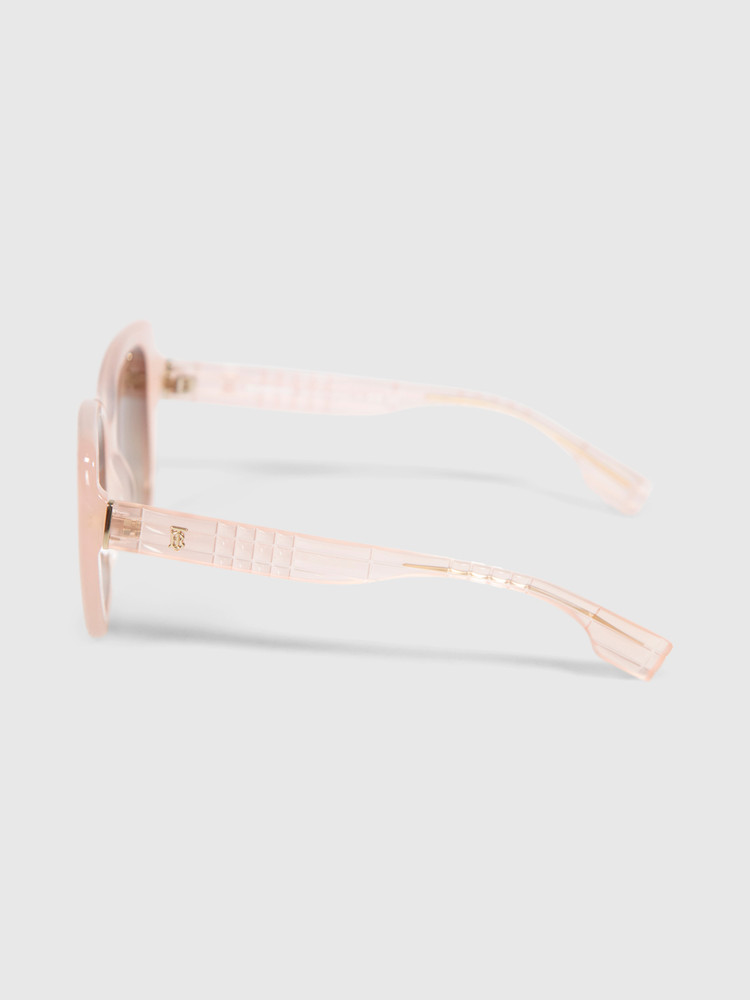 Burberry Pink Square Helena Sunglasses