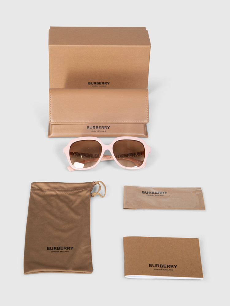 Burberry Pink Square Joni Sunglasses