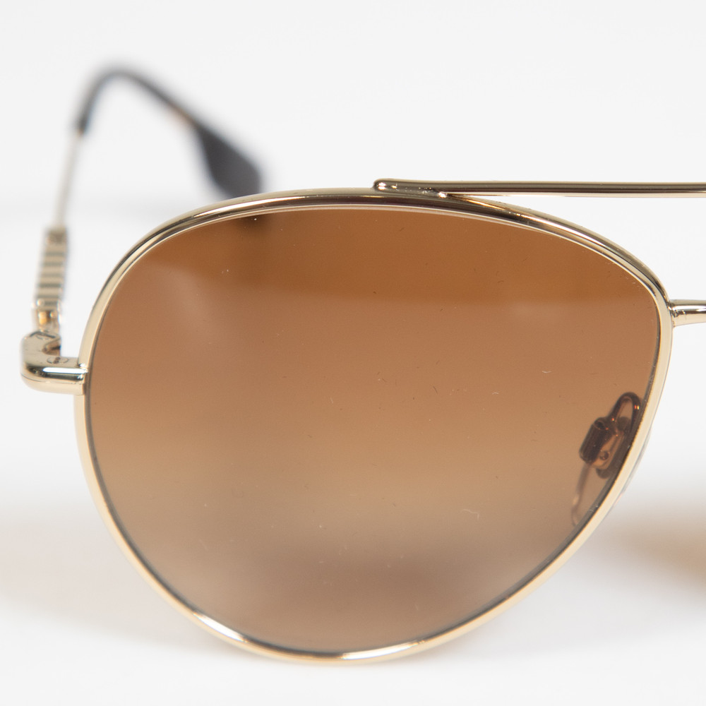 Burberry Brown Gradient Aviator Sunglasses