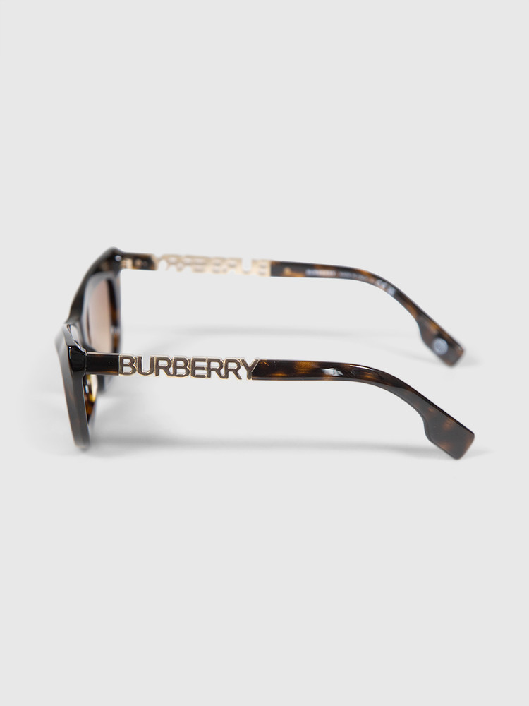 Burberry Cat Eye Dark Havana Sunglasses