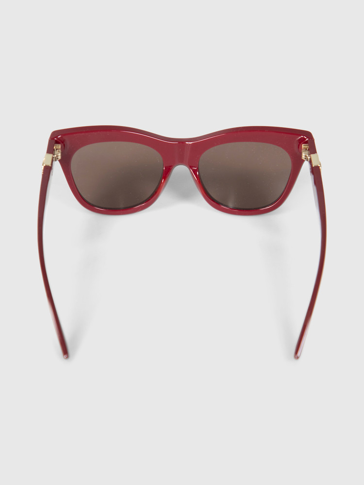 Burberry Bordeaux Square Logo Sunglasses