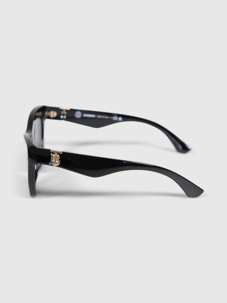 Burberry Cat Eye Logo Black Sunglasses