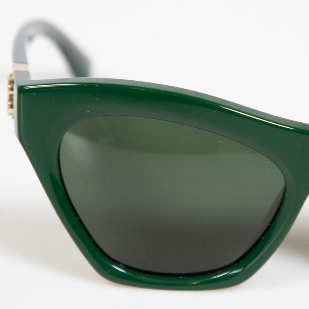 Burberry Cat Eye Logo Green Sunglasses