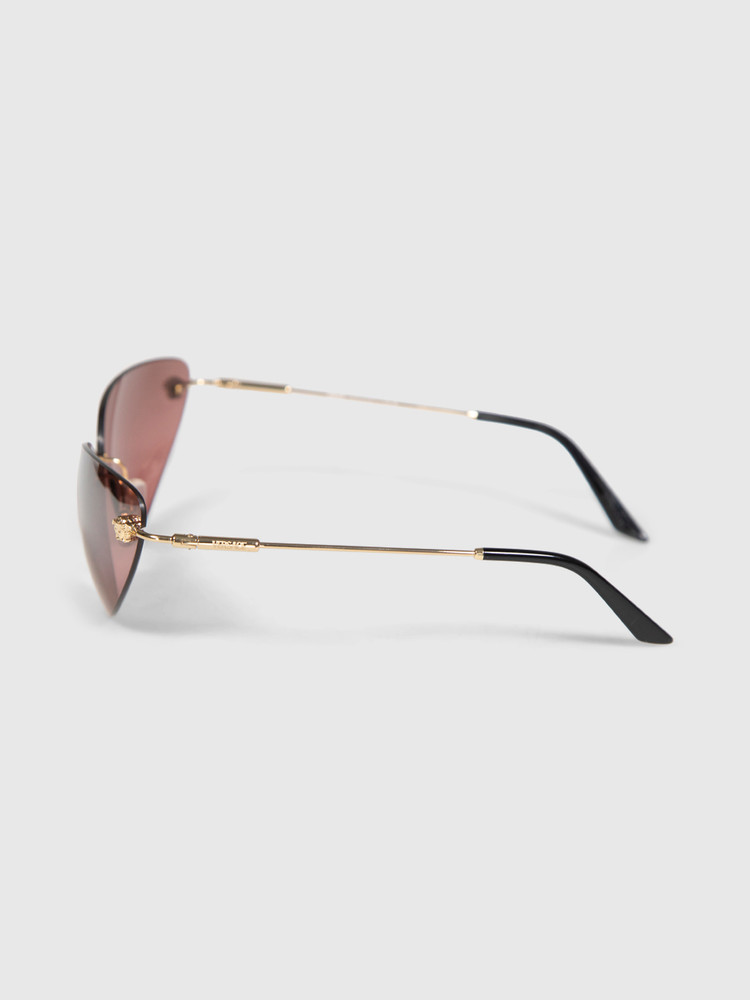 Versace Pink Mirror Cat Eye Sunglasses