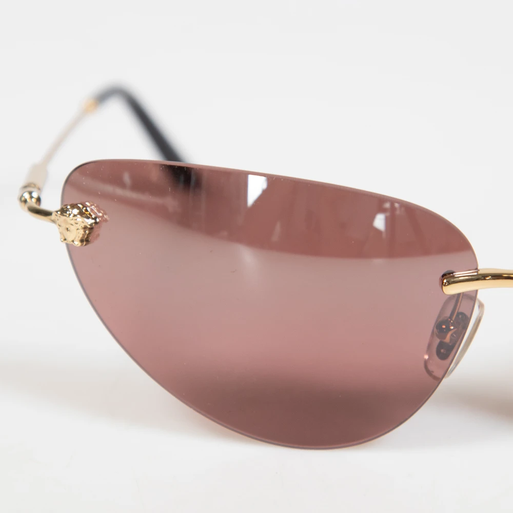 Versace Pink Mirror Cat Eye Sunglasses