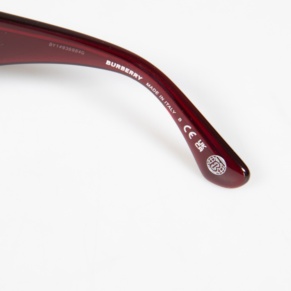 Burberry Bordeaux Logo Cat Eye Sunglasses