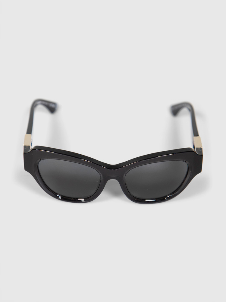 Burberry Black Logo Cat Eye Sunglasses