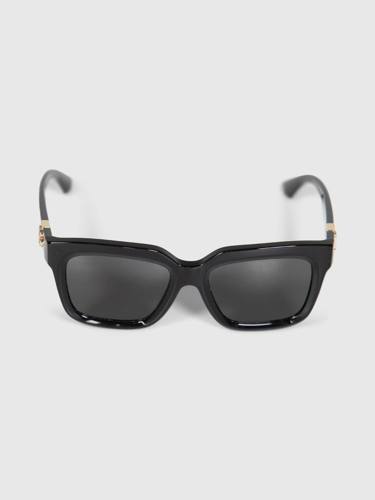 Burberry Black Square Logo Arm Sunglasses