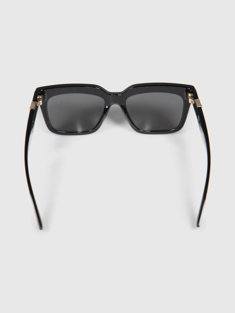 Burberry Black Square Logo Arm Sunglasses