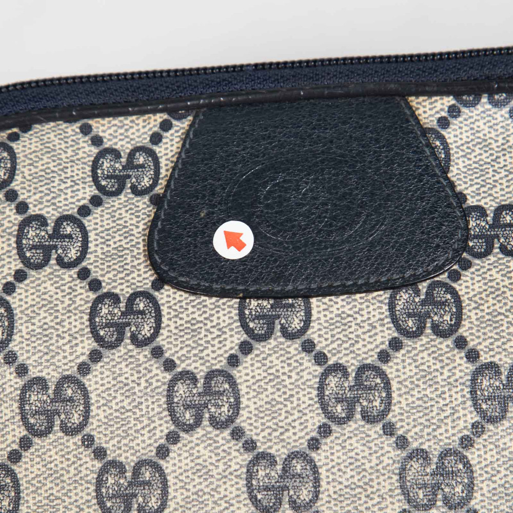 Gucci Vintage Navy GG Supreme Crossbody Bag