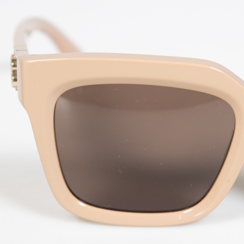 Burberry Beige Square Logo Arm Sunglasses