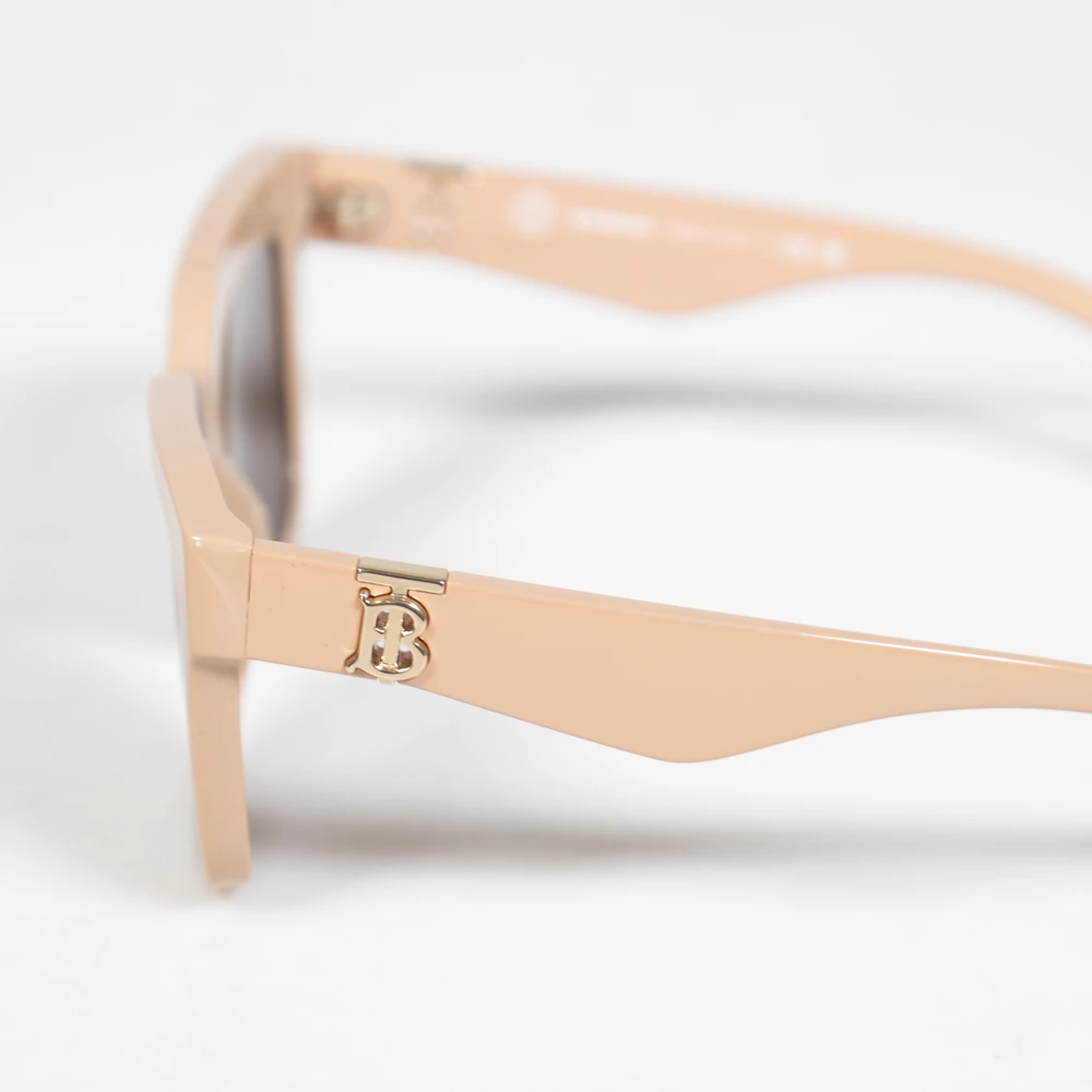 Burberry Beige Square Logo Arm Sunglasses