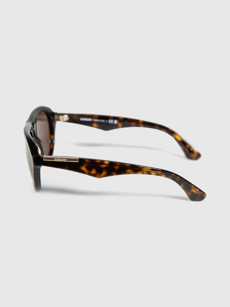 Burberry Havana Aviator Tinted Sunglasses