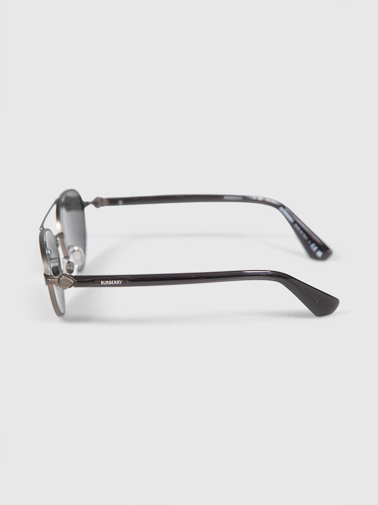 Burberry Black Aviator Cat Eye Sunglasses