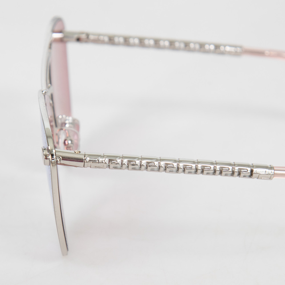 Versace Light Pink Cat Eye Mirror Sunglasses