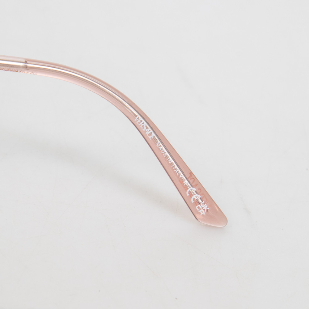 Versace Light Pink Cat Eye Mirror Sunglasses