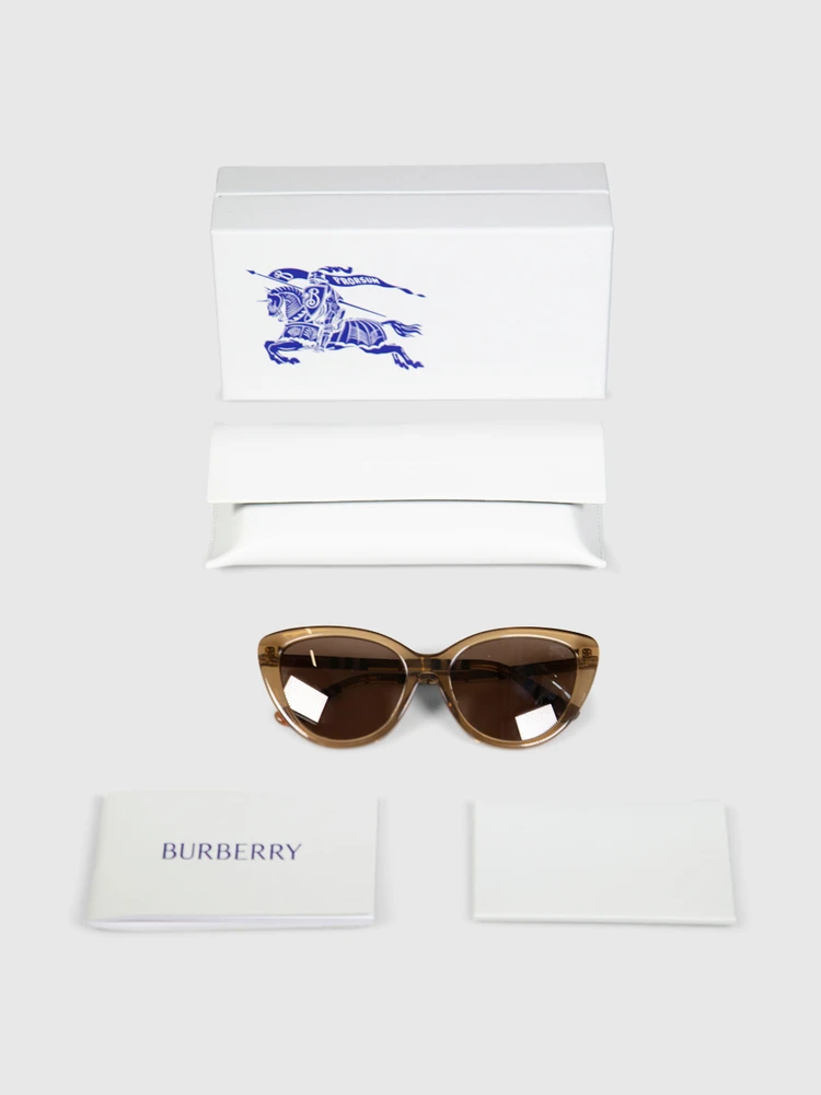 Burberry Beige Cat Eye Sunglasses