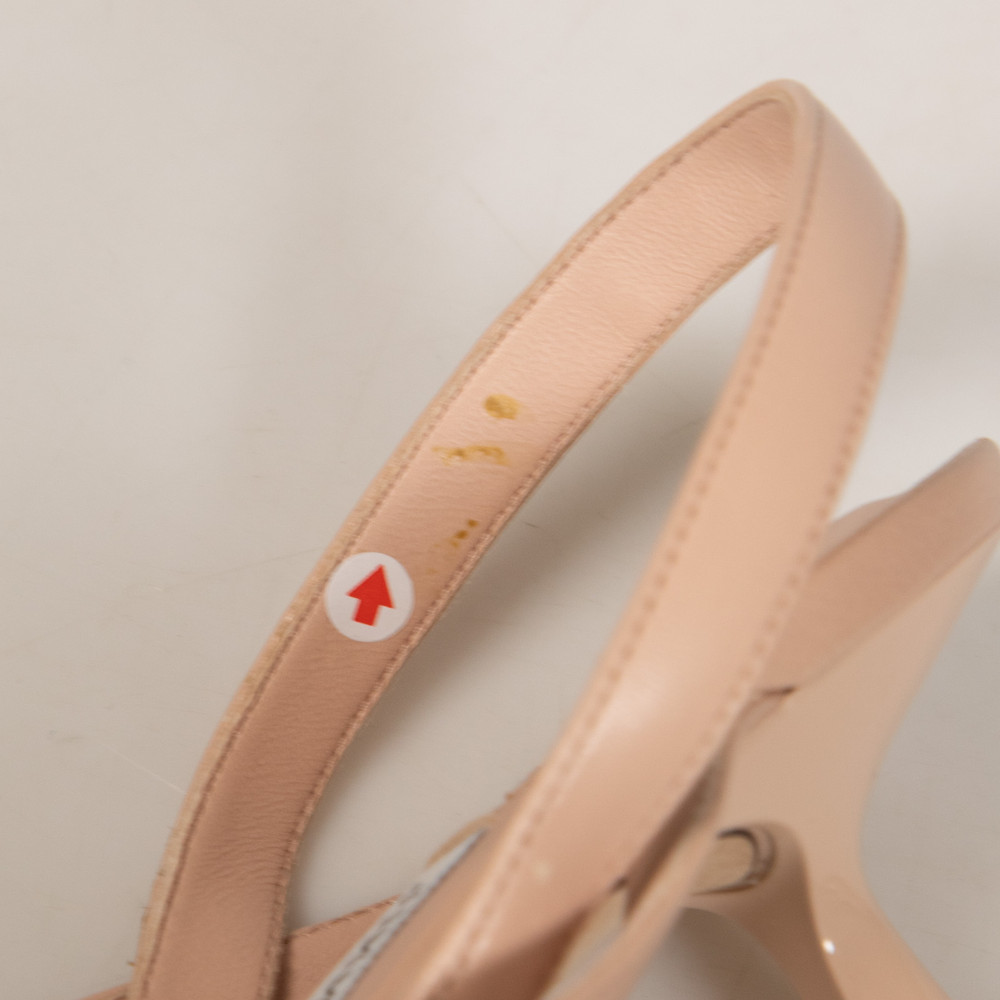 Jimmy Choo Pink Leather Kitten Heel Sandals