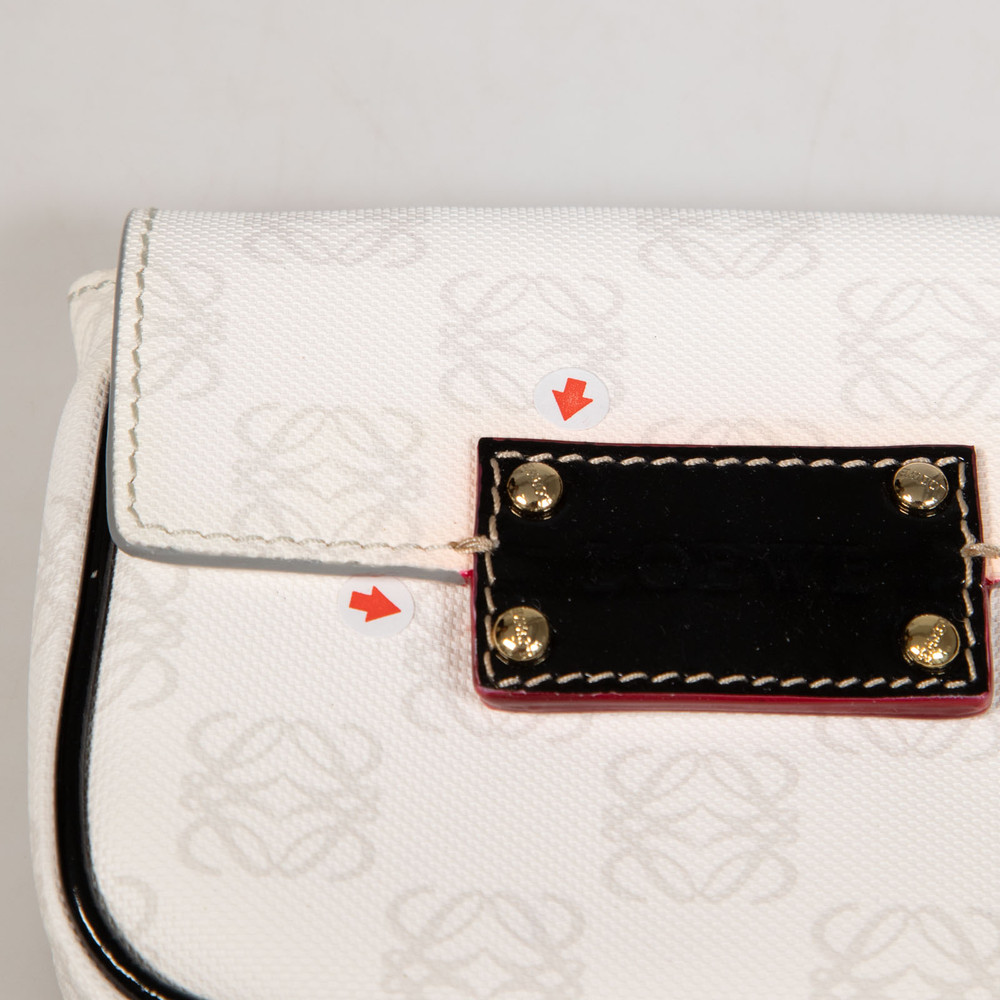 Loewe White Anagram Shoulder Bag