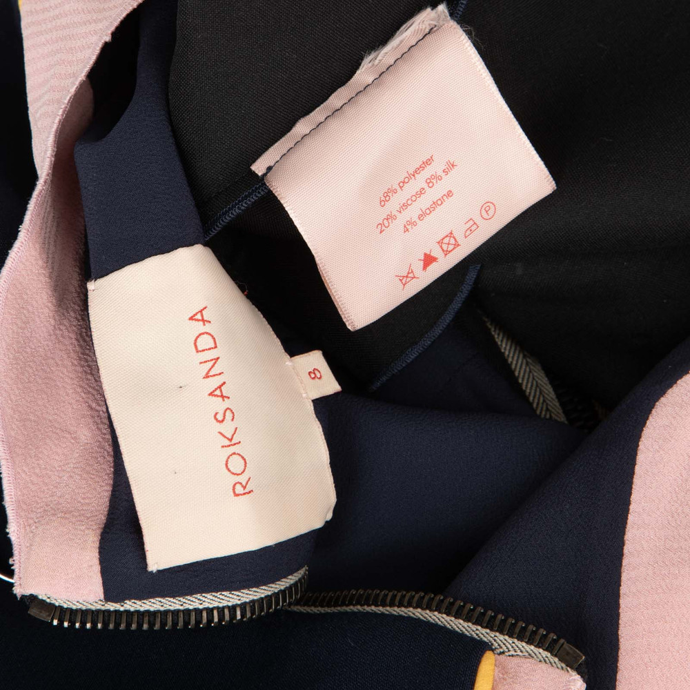 Roksanda Navy Sleeveless Peplum Top